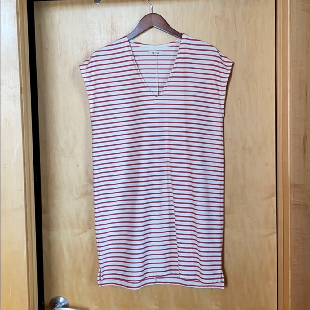 Madewell striped tshirt dress